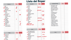Los Indispensables Para Una Lista Del Super Rendidora [PDF Gratis]