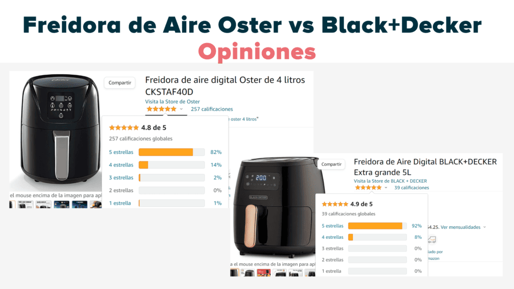 Freidora De Aire Oster Vs Black And Decker Cu l Es Mejor