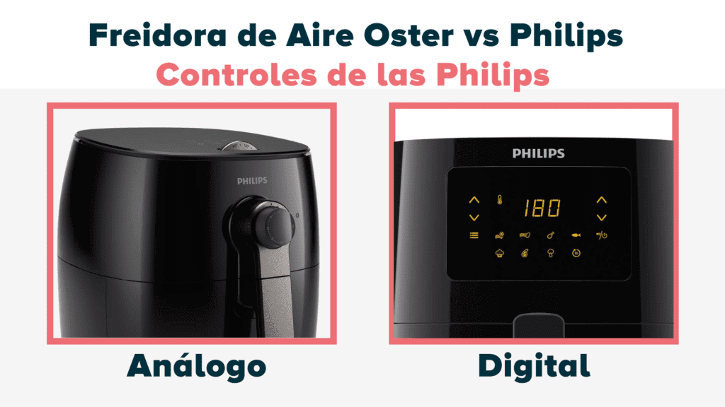 Freidora de Aire Philips Controles